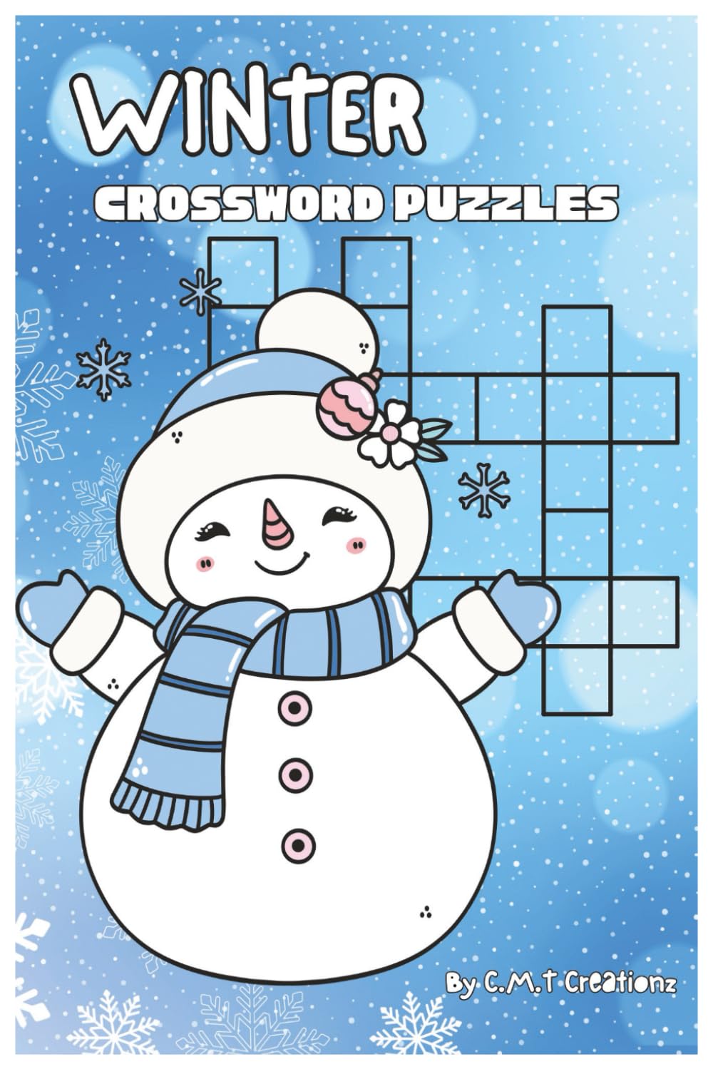 WINTER CROSSWORD PUZZLES: Crossword Puzzles with Easy to Read Print about Winter,Snowboarding,Outdoors and More | 6x9 inches, 120 pages | 50+ Puzzles... Vacations, Holidays and Relaxation