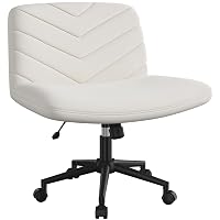 Yaheetech Sedia Ufficio Scrivania Girevole con Ruote Senza Braccioli in Tessuto Schienale