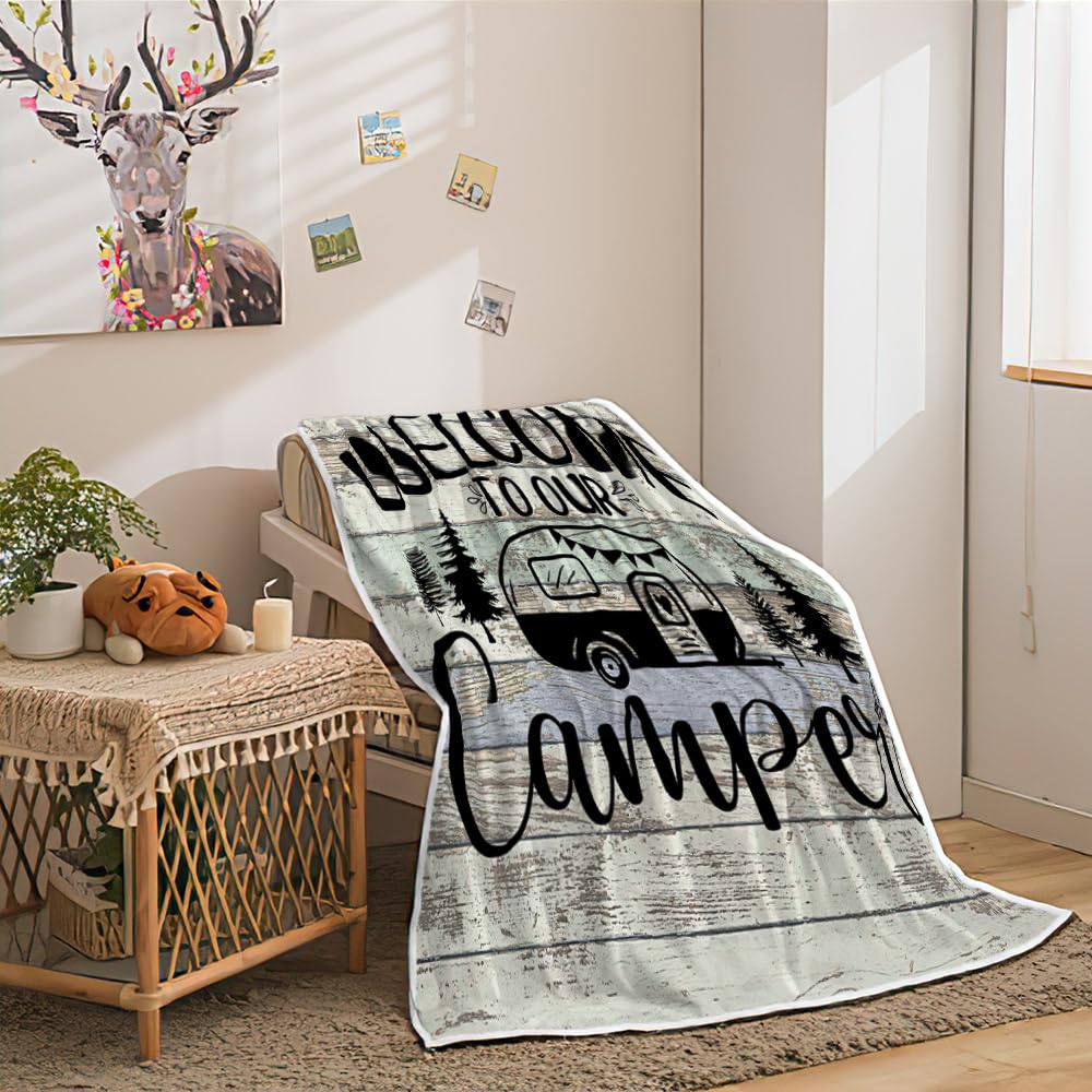 Coperta Da Esterno In Flanella, Per Campeggio E Trekking, Morbida E Calda, Lavabile, Regalo Per Camperisti E Amanti Dell'avventura - 4