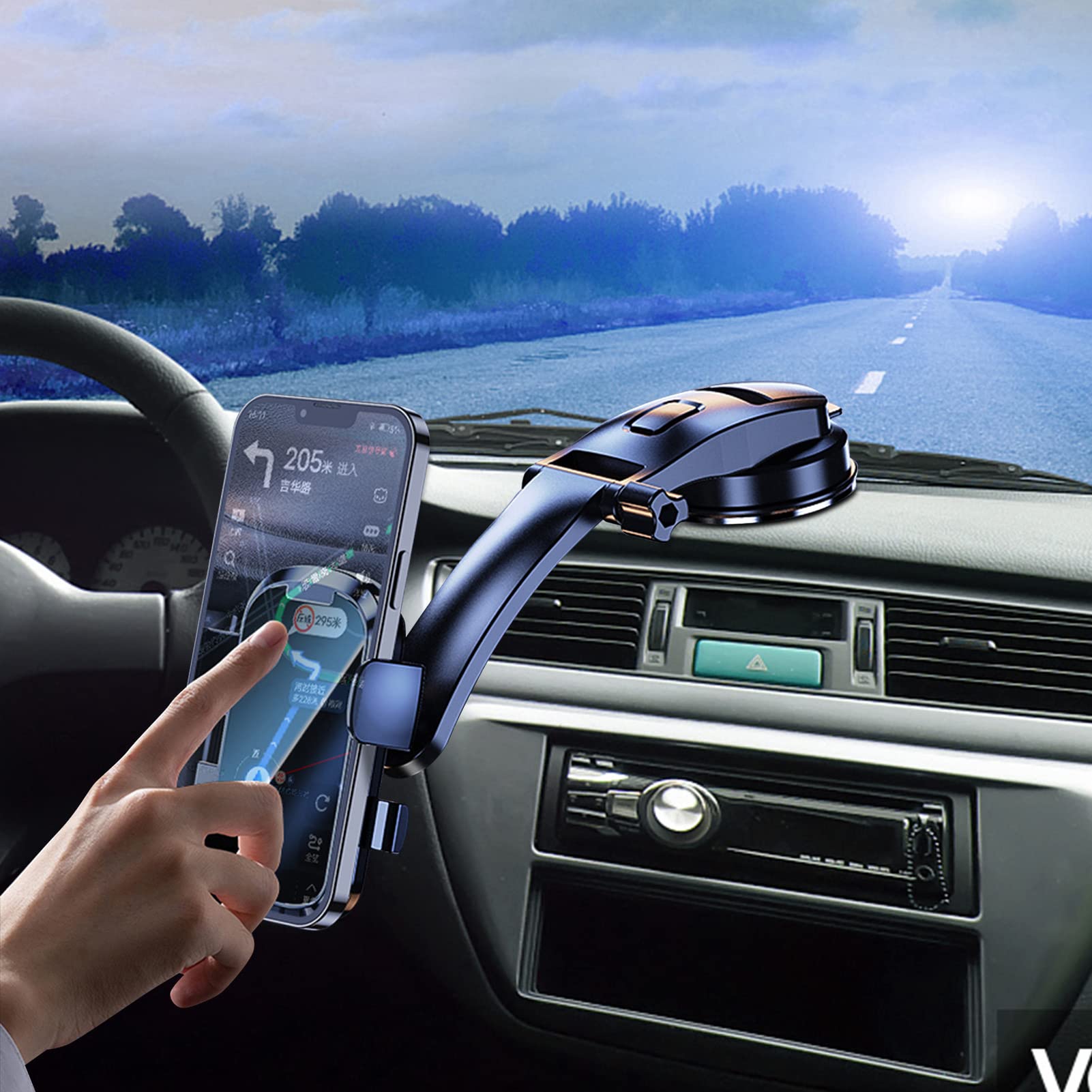 Teksome Supporto per Telefono da Auto a , con Braccio Lungo