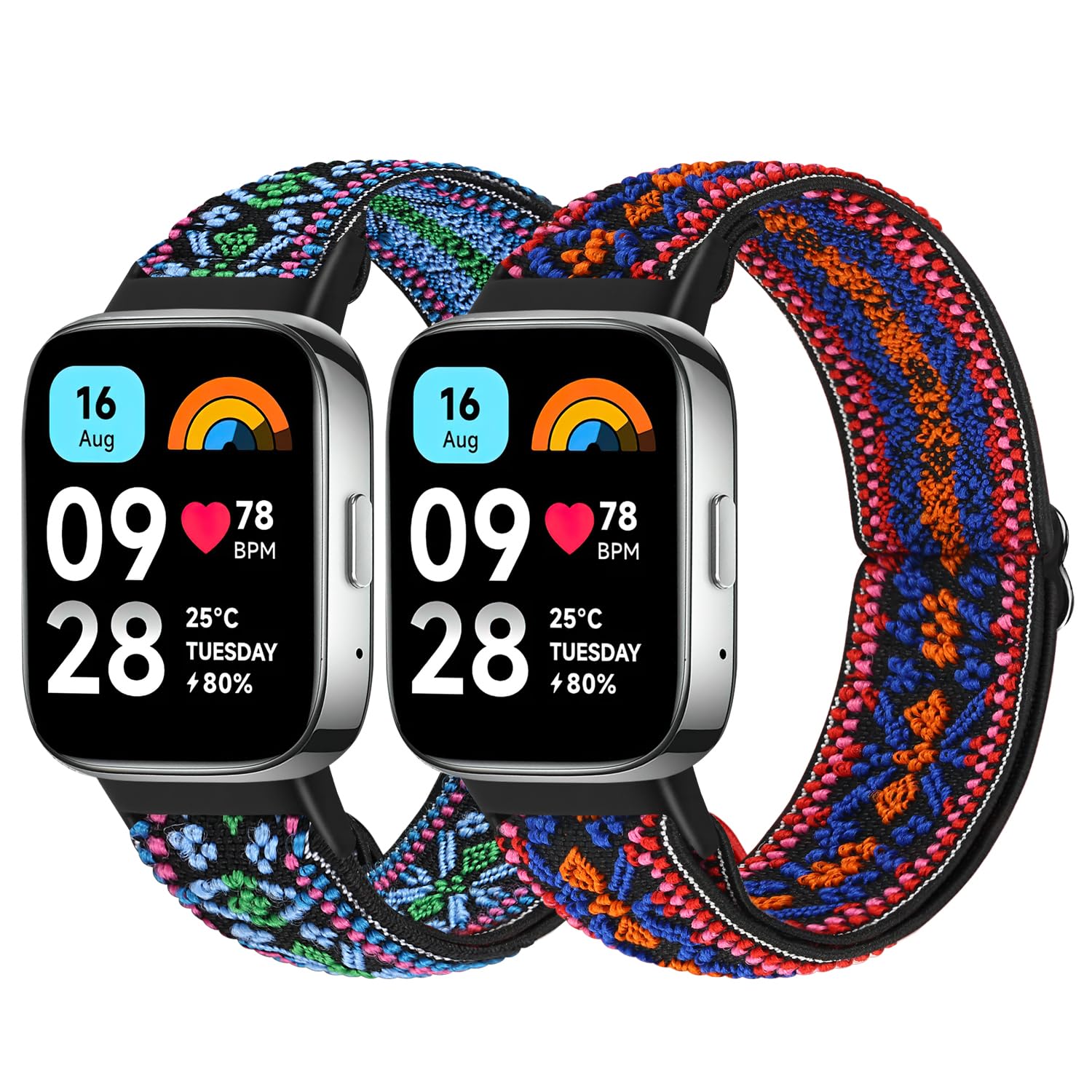 SHIJZWD Fascia elastica per orologio compatibile con Xiaomi Redmi Watch 3 Active, cinturino di ricambio in nylon per orologio sportivo compatibile con Xiaomi Redmi Watch 3 Active