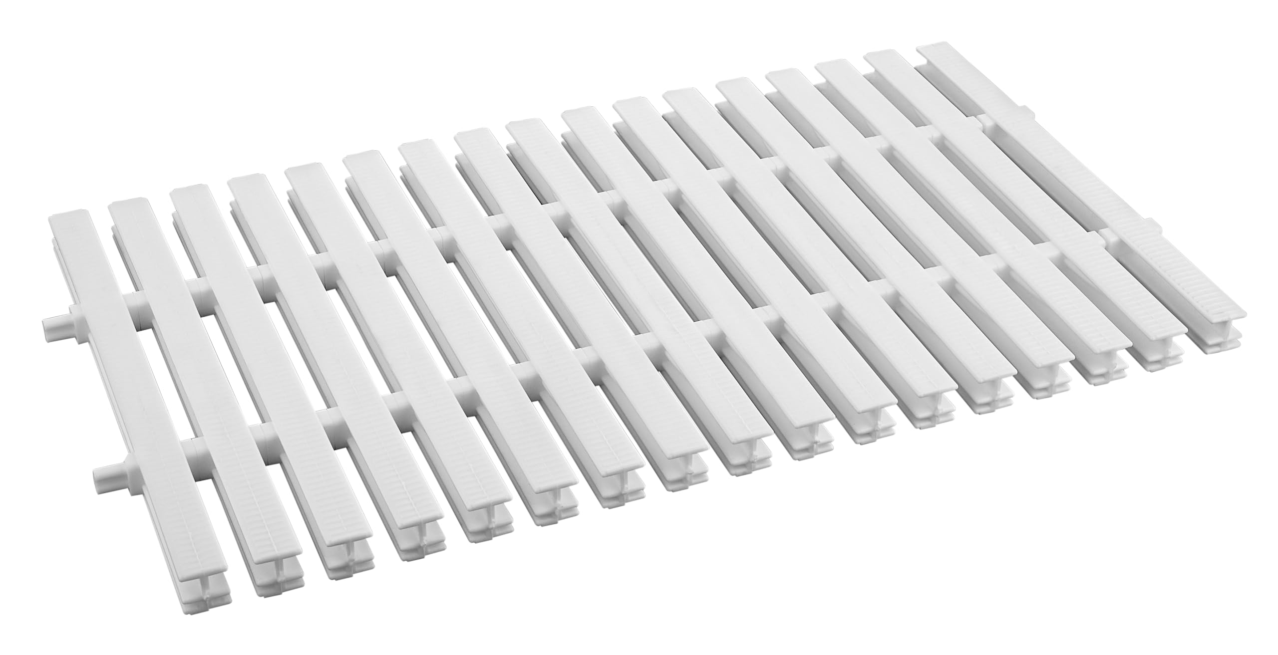 POOLX - OVERFLOW GRATINGS IN PP MATERIAL DOUBLE LOCKING SYSTEM SIZE: 300mm X 25mm : COLOR - WHITE/other-image-20