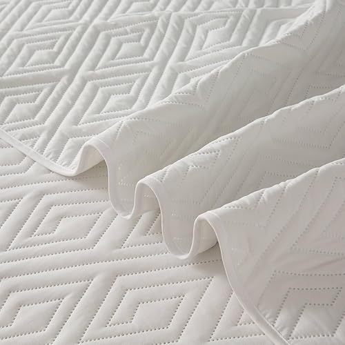Miniatura 7 de Colchas extragrandes tamaño King de 128 x 120 pulgadas para cama dividida ajustable o extra grandealta, tamaño California King o King, juego de