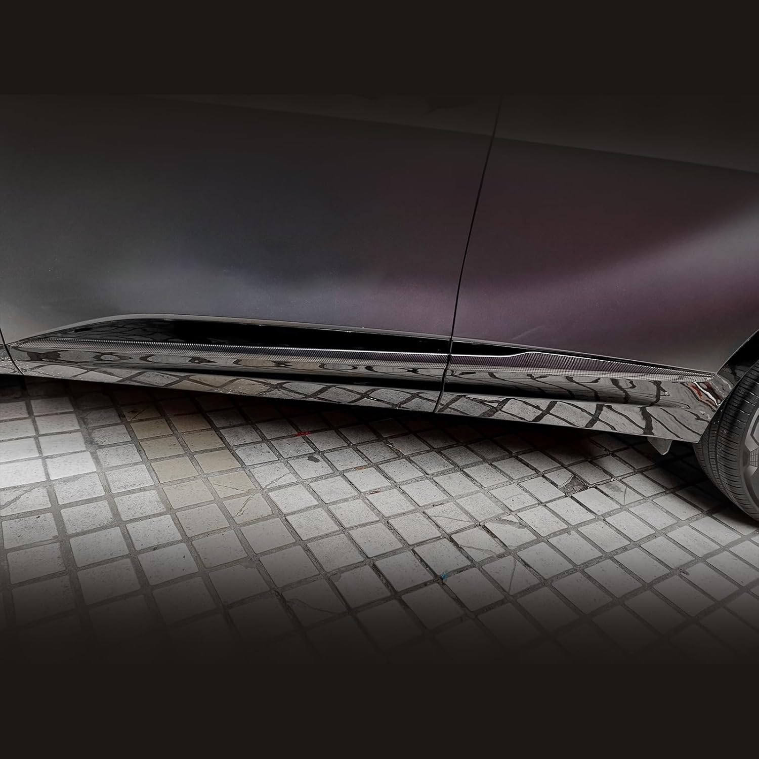 YOUTOOCAR Body Side Door Moulding Covers Trim Compatible with Kia Sportage 2023-2026 Accessories (Carbon Fiber Pattern)