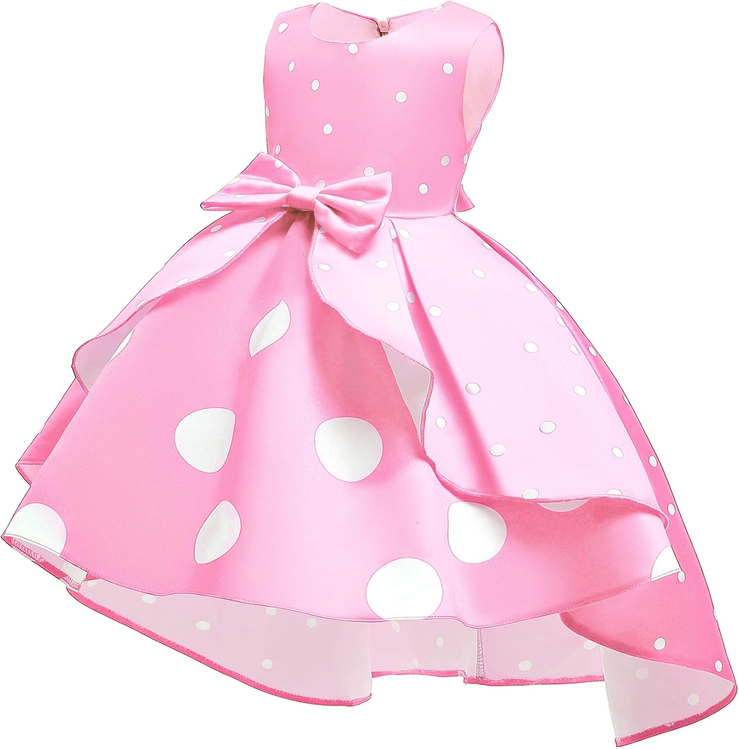 NSSMWTTC 2-9Y Toddler Evening Dresses Flower Girls Wedding Formal Party Midi Dress