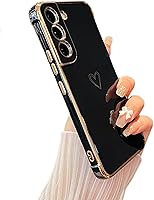 Vista 9 de ZTOFERA Funda diseñada para Google Pixel 7a, bonito diseño de corazones de amor con borde chapado y protección de lente de cámara, para Google Pixel