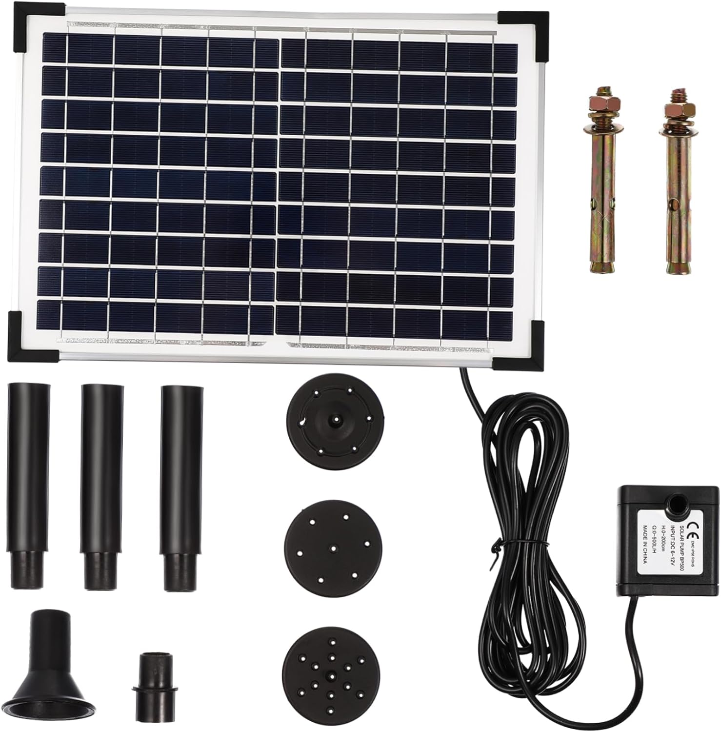 BESPORTBLE 10w Solar Powered Fountain Pump for Outdoor Use Versatile Water Feature for Gardens Ponds and Bird Baths Energy Efficient User-Friendly Design with Calming Water Flow