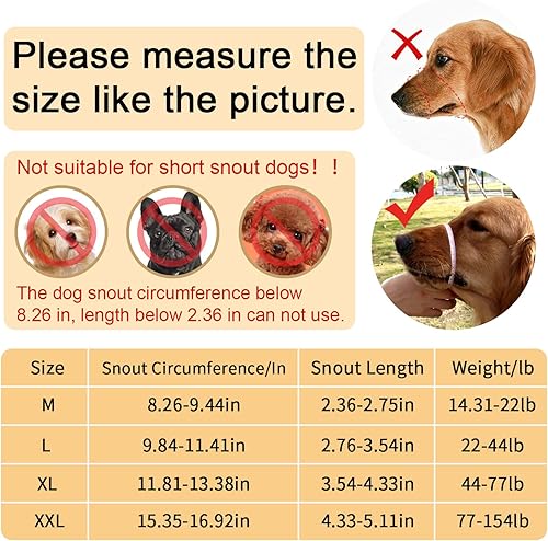 Miniatura 2 de Bozal para perros grandes, bozales para perros para morder, bozal de cesta ajustable transpirable cómodo para pastor alemán, pastor australiano,