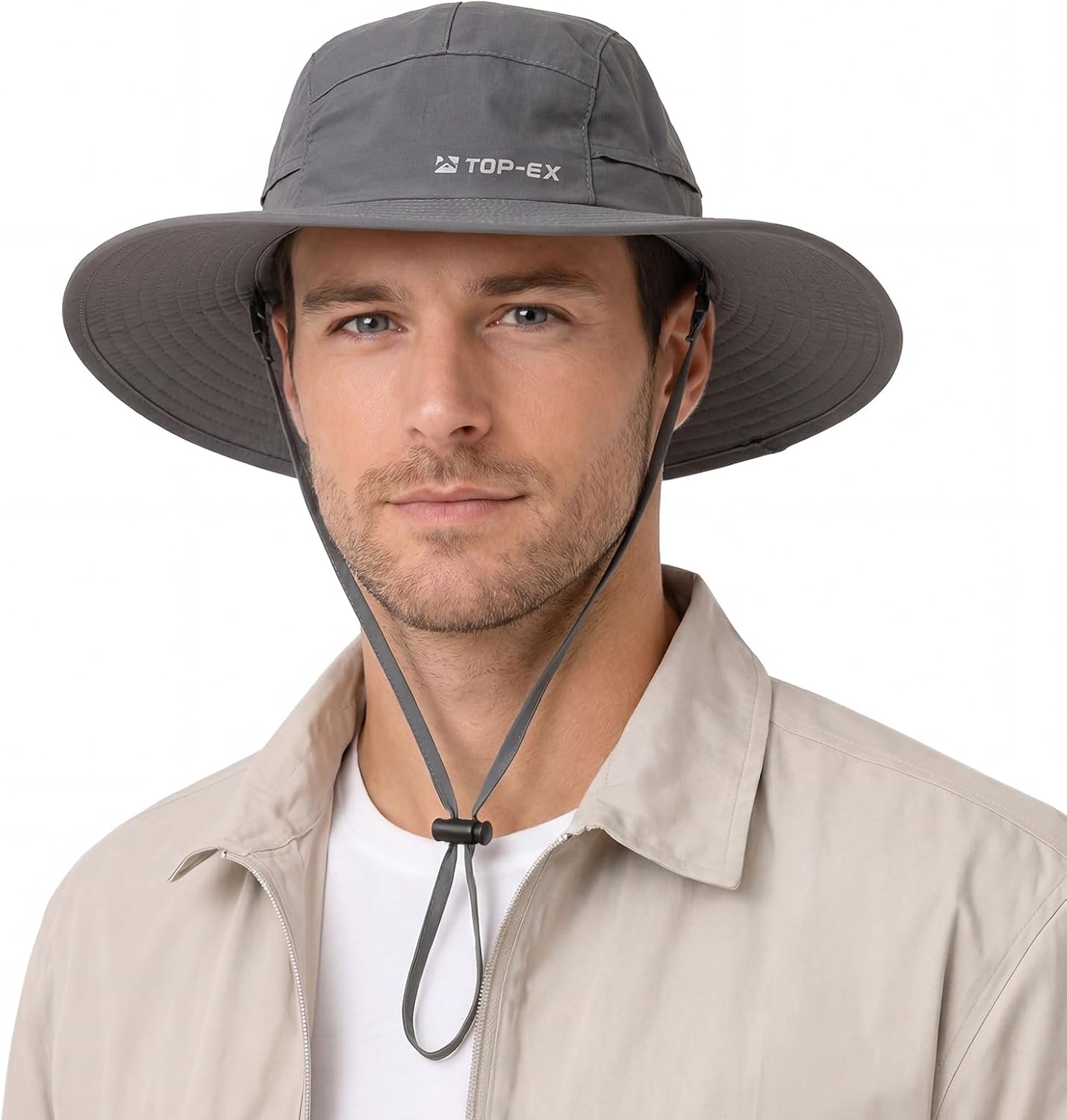 TOP-EX XL/XXL Waterproof Mens Sun Hat Wide Brim UPF 50+ Bucket Hat for Women Sun Protection Outdoor Hiking