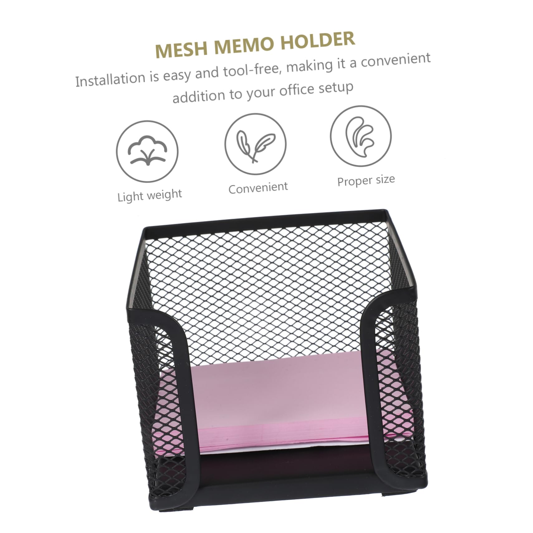 NUOBESTY 15stücke Teiliges Schwarzem -mesh Zettelbox Für Notizen Und Stifte Praktischer Schreibtischorganizer Für Büro Und