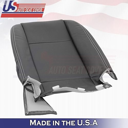 Miniatura 5 de U.S.AutoSeatCover 2011 2012 2013 Compatible con Dodge Charger Front Driver Side Bottom Funda de asiento de cuero BLK