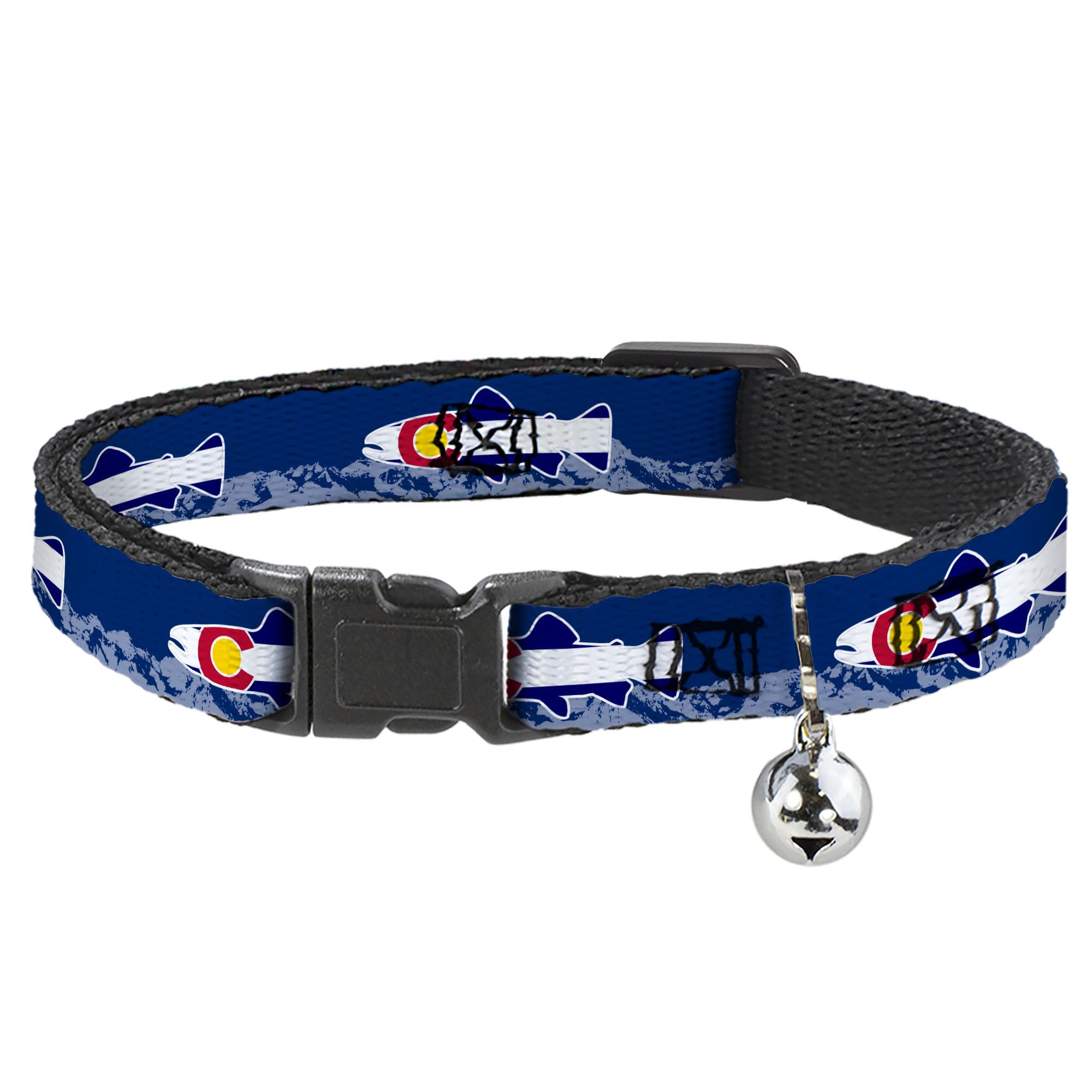 Collar para gato con hebilla de seguridad Buckle-Down BAC-W35580-NM de 1.27 cm de ancho