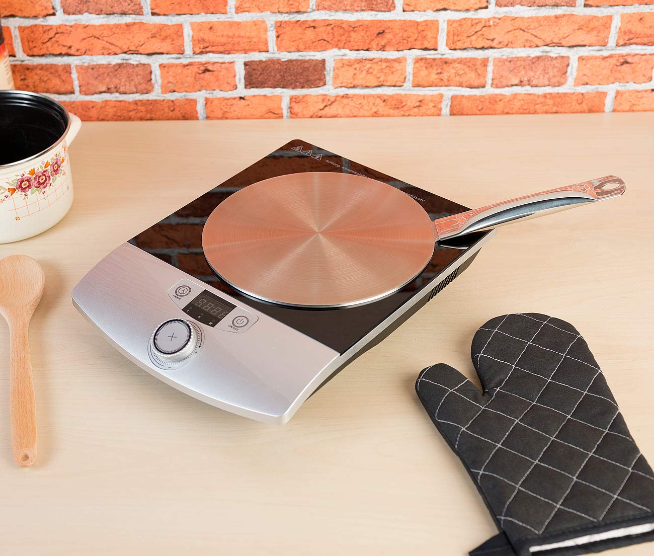 Universal-Adapterplatte Für Induktionskochfelder, 24 Cm, 2er-Set