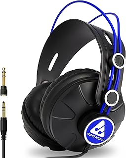 Audio Array AH-60-BL, 60Ω, Professional Monitoring Headphones | 53mm Drivers | 10Hz–30KHz | 105dB SPL | Closed-Back, DJ &amp; ...