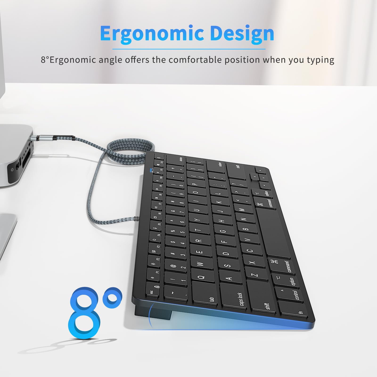 Amazon.co.jp: Apple Mac用ウルトラスリム有線キーボード USB & Type-C