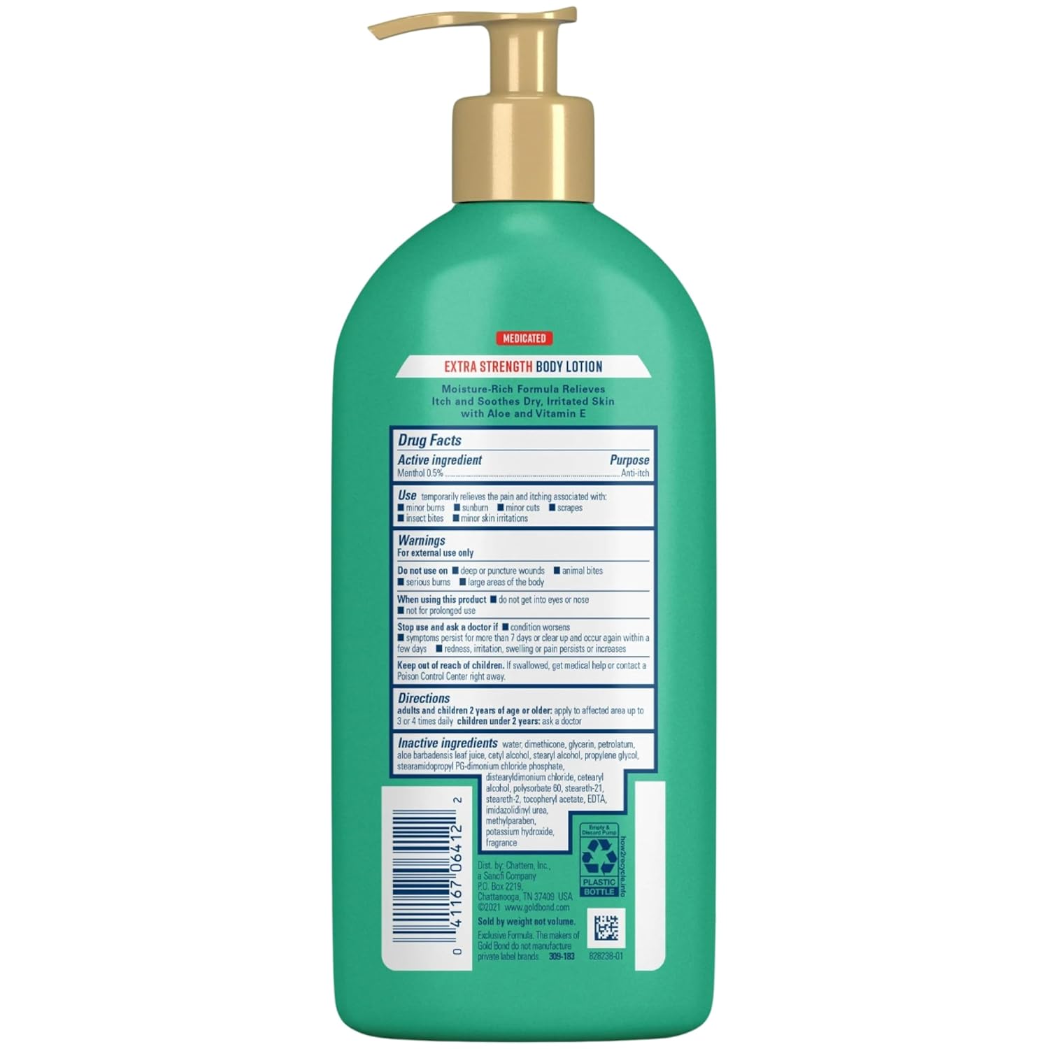 Gold Bond Body Lotion Extra Strength Medicated 14 Ounce (Pack of 6)