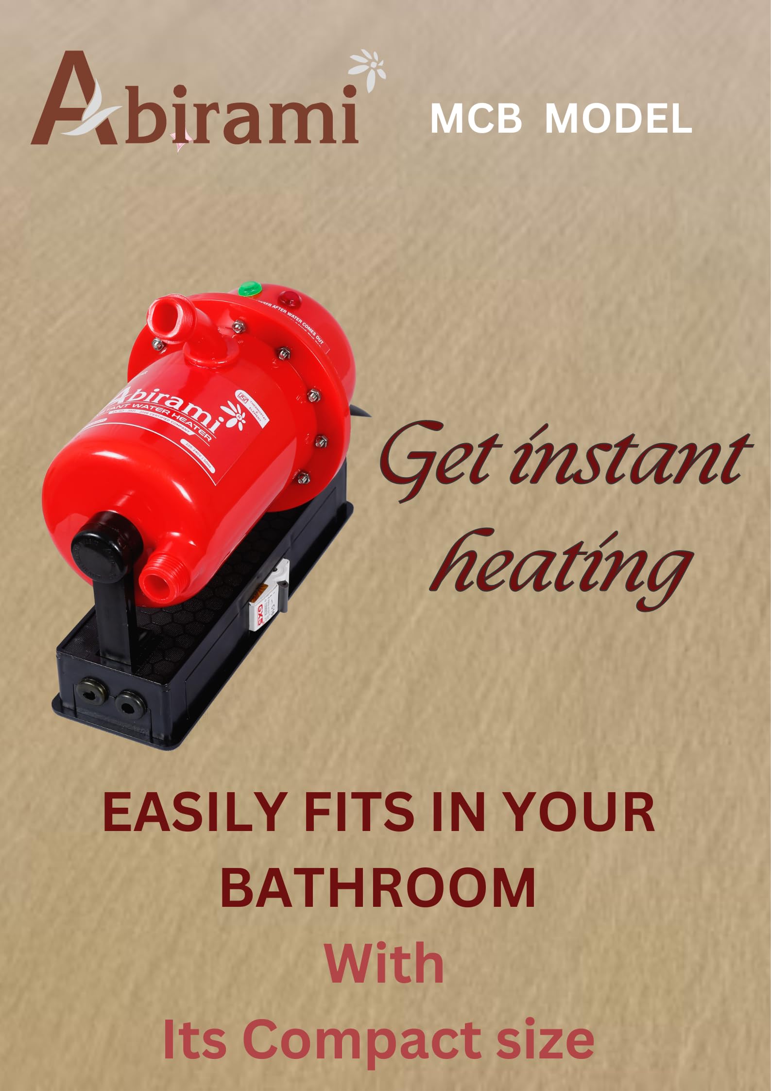 Buy Abirami MCB Model Electric Instant Water Heater/Geyser - 1L