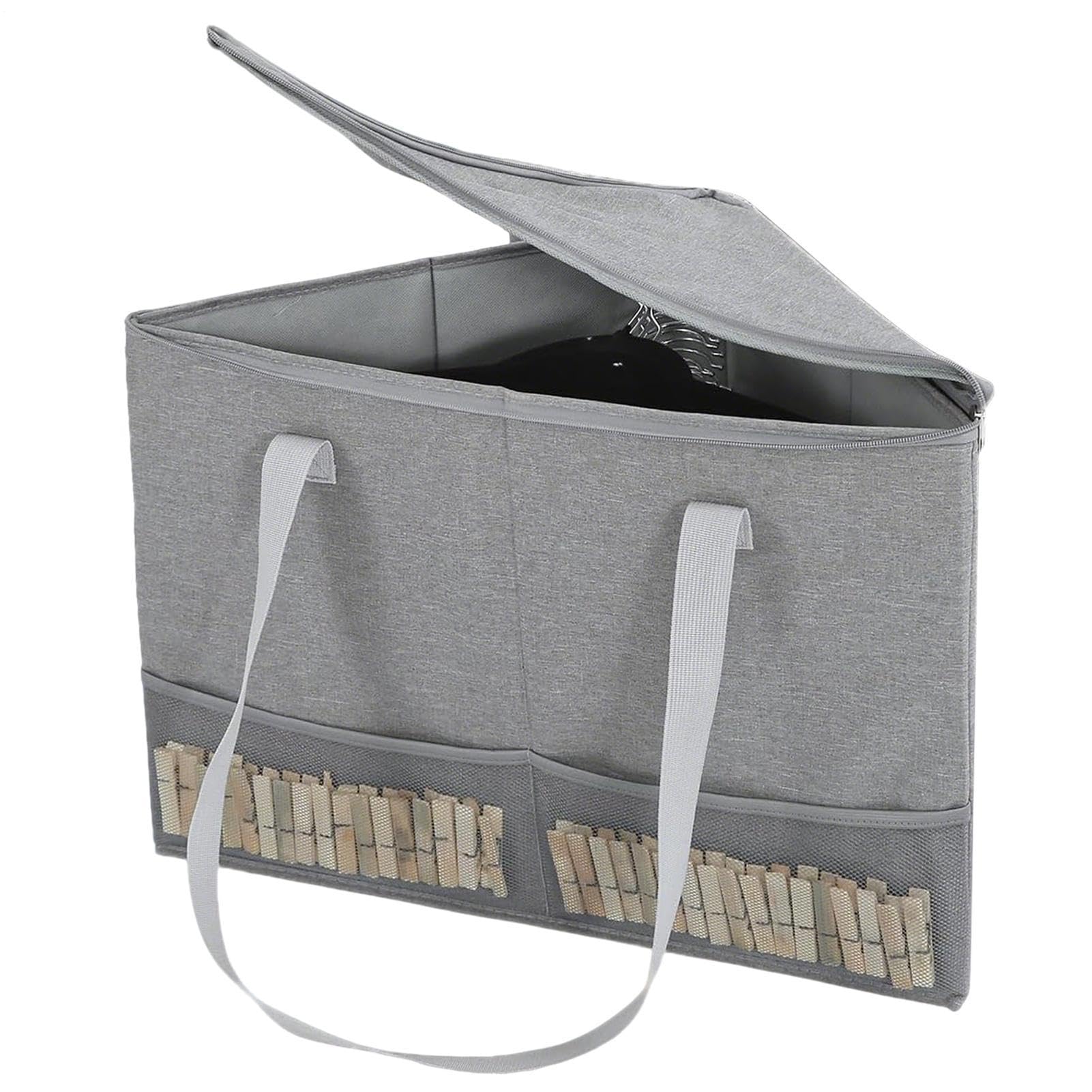 Rangement cintres triangle pliable de grande capacité pour l'organisation de la buanderie