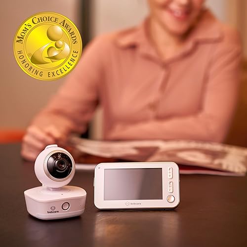 Miniatura 8 de Bebcare Motion - Monitor de video para bebés (paquete de 2 cámaras) pantalla ultra clara de 4.3", cámara panorámica e inclinación de 360, sensor de