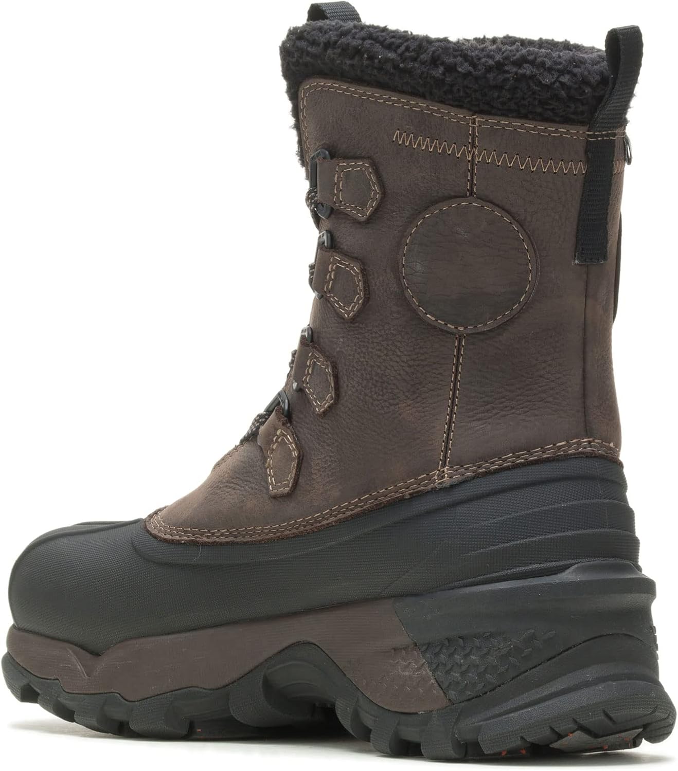 Wolverine Men's Glacier Arctic Snow Boot, Dark Brown, 7