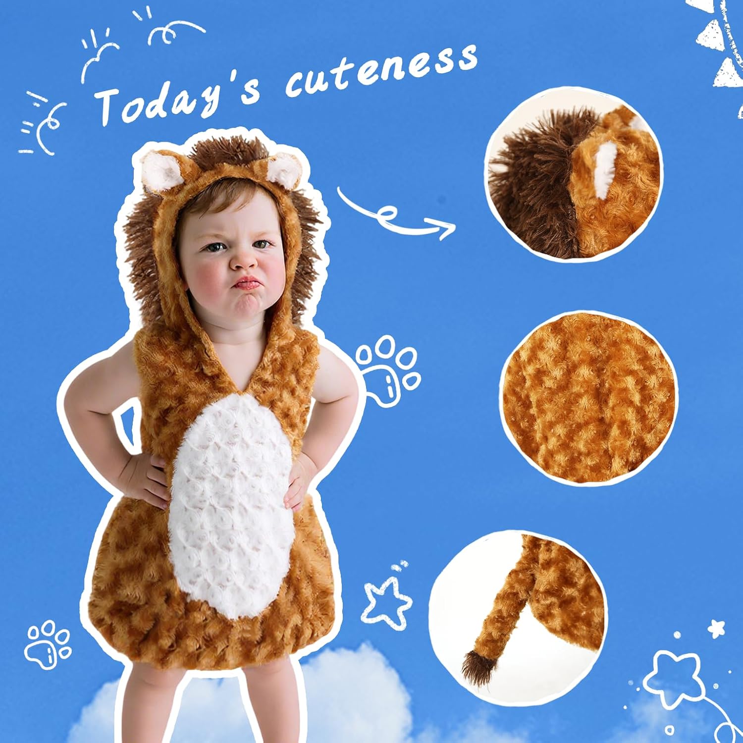 HOMELEX Halloween Toddler Animal Costume - Cutest Animals Infants Outfit for Baby 3-36 Months - Image 5