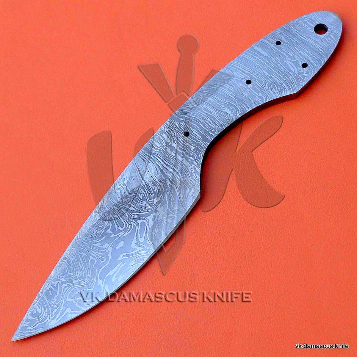 Amazon Com Vk4036 Handmade Damascus Steel Hunting Skinner Knife Blank Blade 09 Inches Overall Sports Outdoors