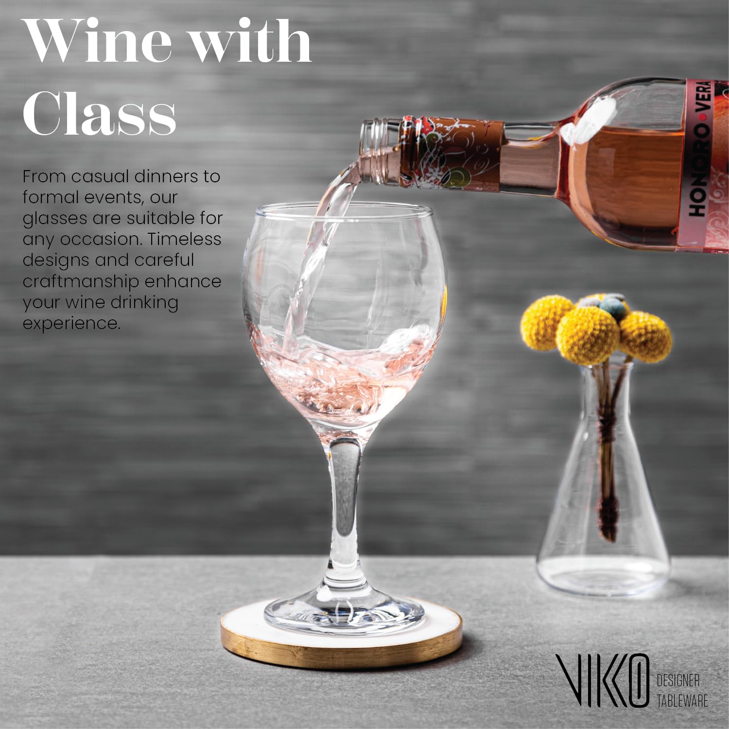 Vikko Vasos para beber, juego de 12 vasos para beber de 11 onzas, vasos de vidrio transparente para agua o jugo, vaso de vidrio Highball y vasos de agua para beber..
