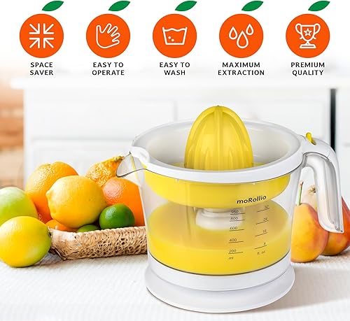 Miniatura 6 de Exprimidor de cítricos, exprimidor de naranja Exprimidor eléctrico de jugo de cítricos con control de pulpa ajustable, 32 onzas para naranjas,