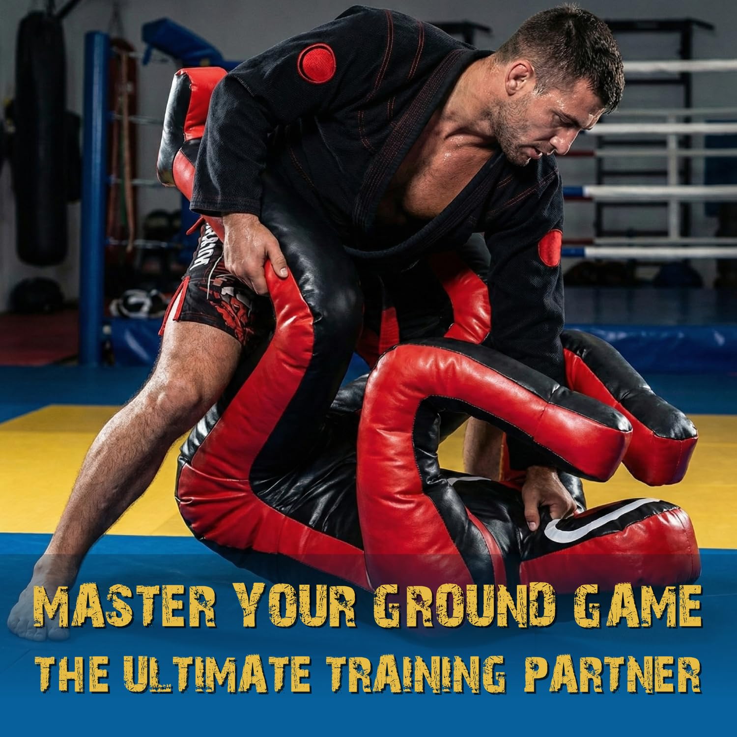 Shelly MMA Grappling Manichino Autodifesa Formazione Judo Punching Bag Dummy BJJ Wrestling Dummy Seduto Posizione difensiva Brasiliano JIU Jitsu Submission Tessuto Vinile 170 cm