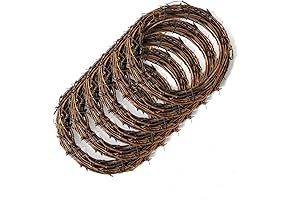 Worown 6 Inch Natural Grapevine Wreath: A Touch of Rustic Charm