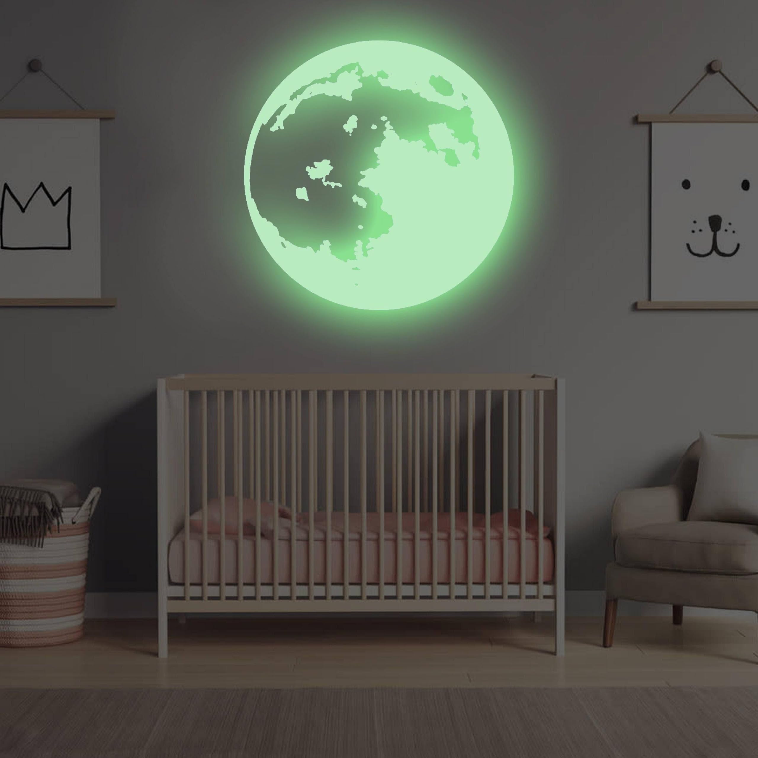 Sticker lumineux Lunar Delight 102x102 cm, solution ciel nocturne pour illuminer sans fil