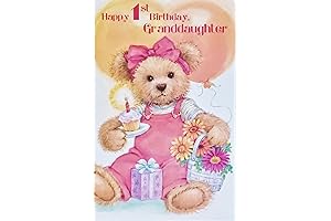Granddaughter 1st Birthday Card: Wish All Your Wishes and Get Set For Some Fun