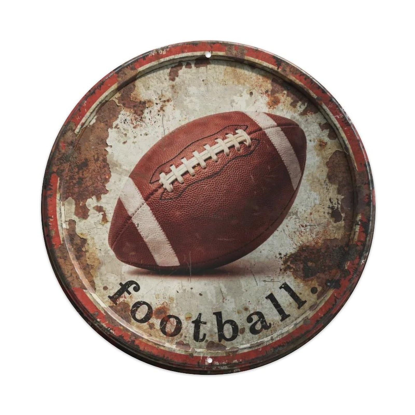 Football Metal Tin Sign Plaque