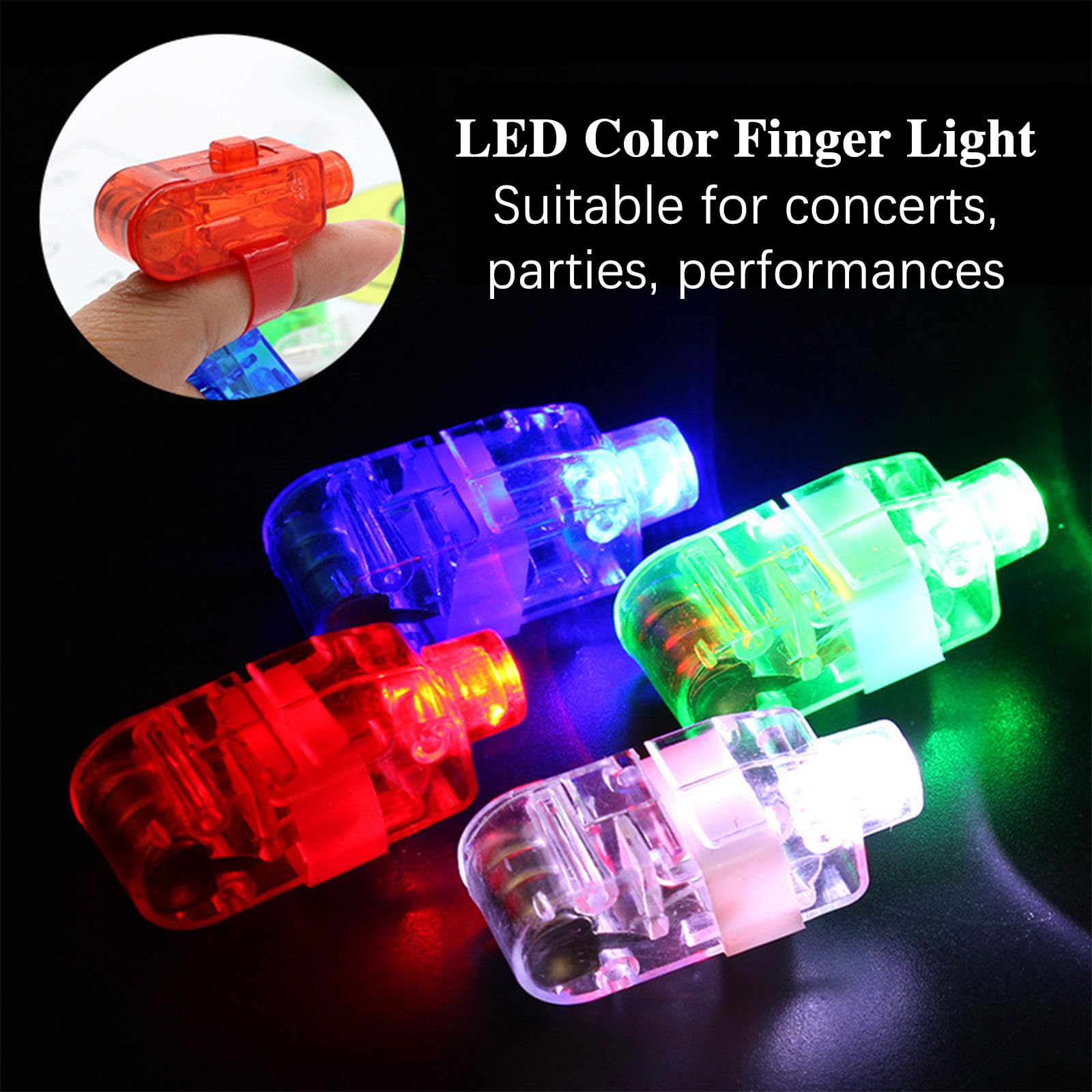 Anelli Luminosi,Party Light up Anelli,Elastico Luci da Dito LED,Lampeggiante Light Up Anelli,Luci Delle Dita,Luci Luminose per Dita,Torce a Dito Luminose,Anello da dito a LED,Giocattoli per Bambini