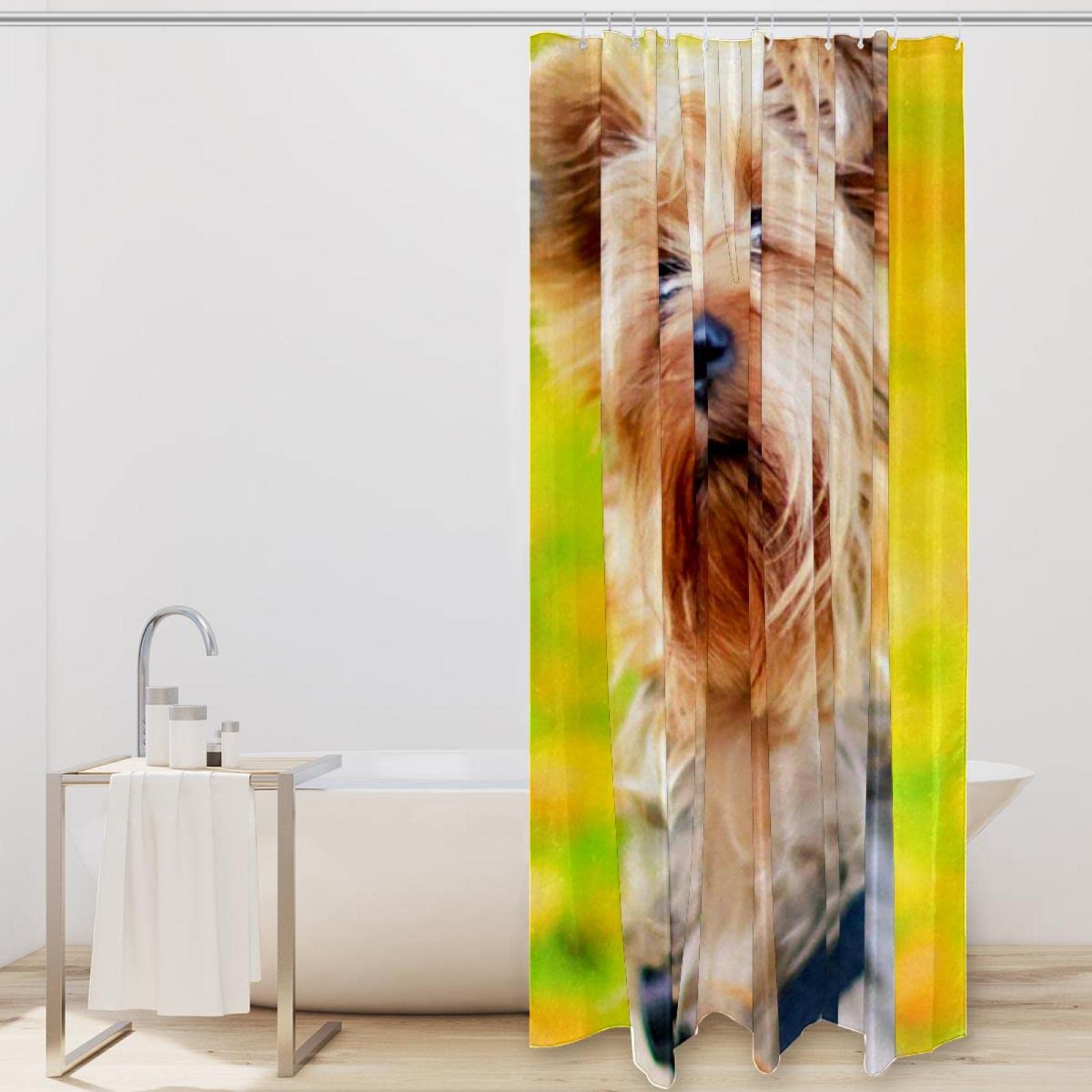 Tenda per doccia vasca da bagno impermeabile pvc 12 ganci decorata con cuori rosa 200x240 cm