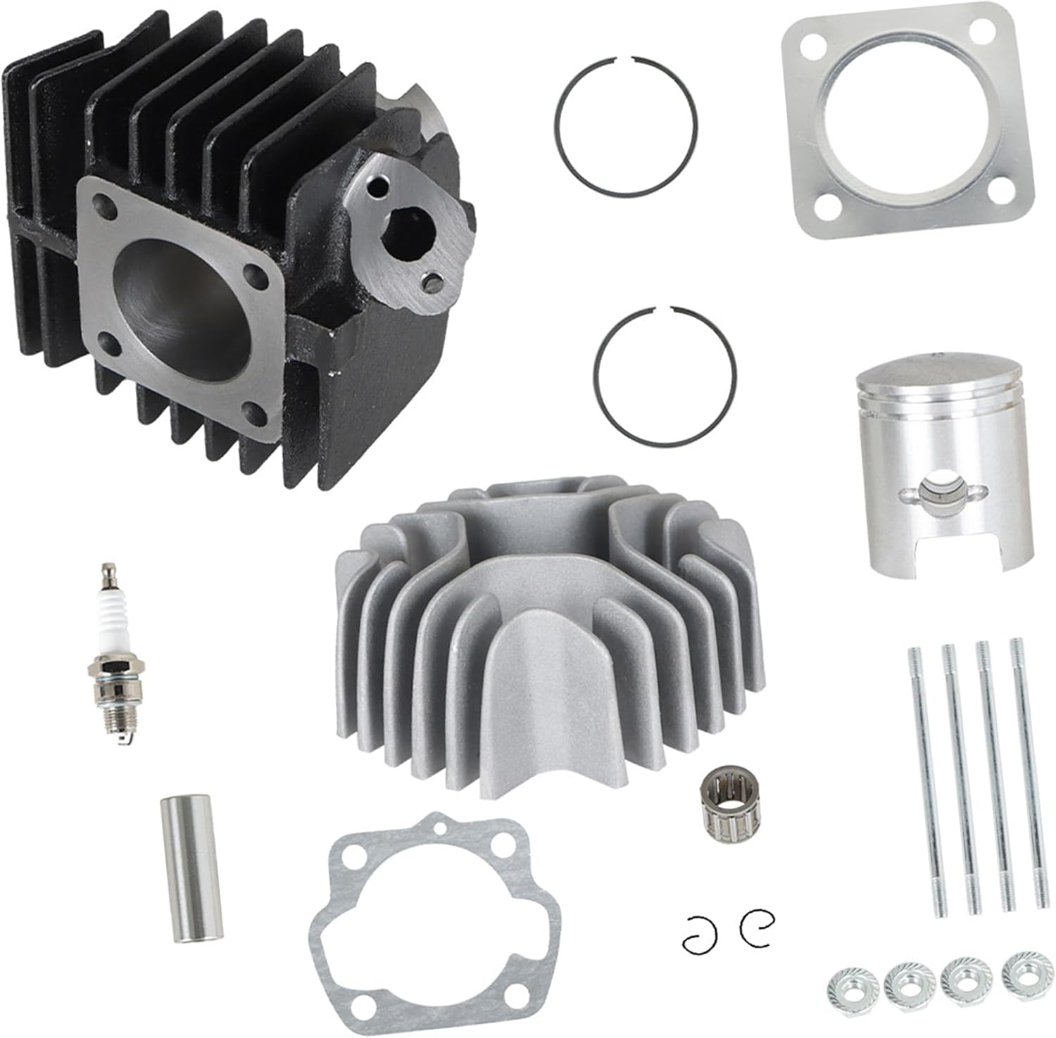 Piston Rings Cylinder Gasket Top End Kit Replacement for Suzuki 50 Lt-A50 LT-50 2002 2003 2004 2005