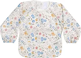 haakaa Babador de manga comprida à prova de bagunça, babador de bebê resistente à água para comer, babador infantil lavável na máquina para desmame de LED, ajuste ajustável para 6 a 24 meses, fluxo de