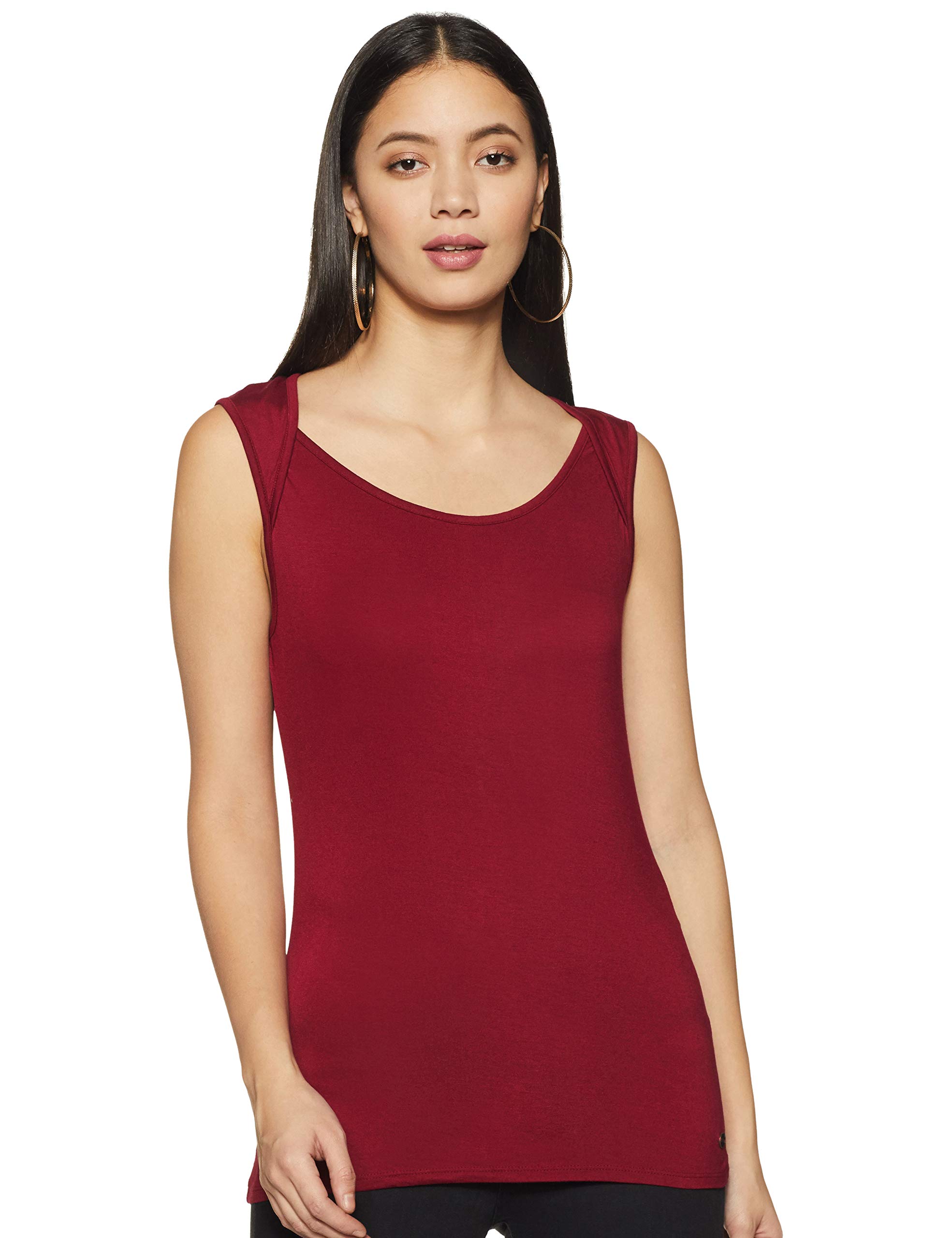 u.s. polo assn. U.S. POLO ASSN.Women's Solid Regular T-Shirt (UWTS0310_Rumba Red 2XL)-picture-28