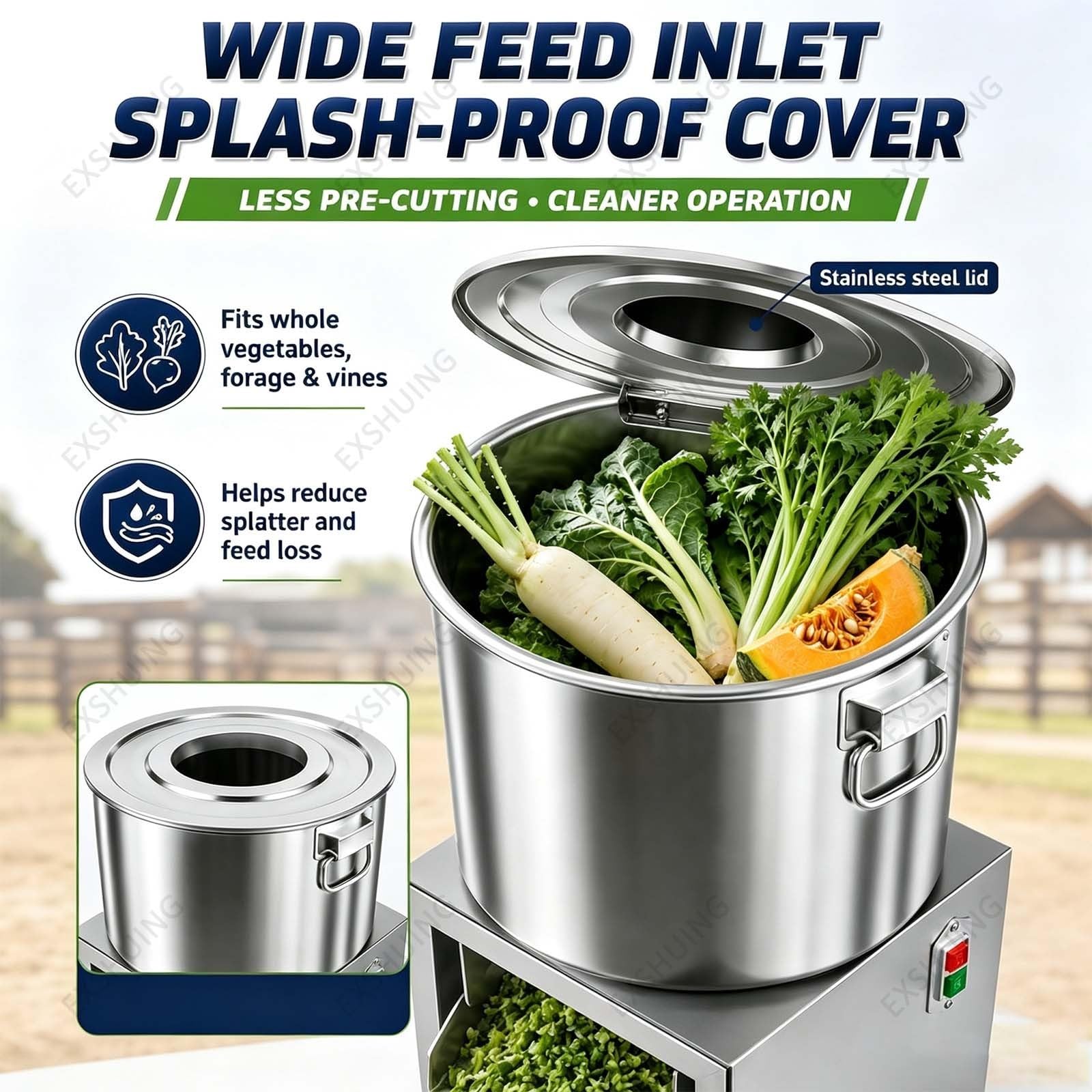 Robot Da Cucina Professionale, Trita-verdure Elettrico Da 2500 W