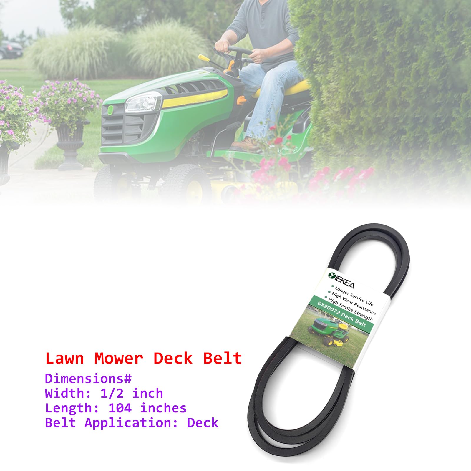 John Deere Mower Belt 42 Inch Deck John Deere Mower Deck Belt