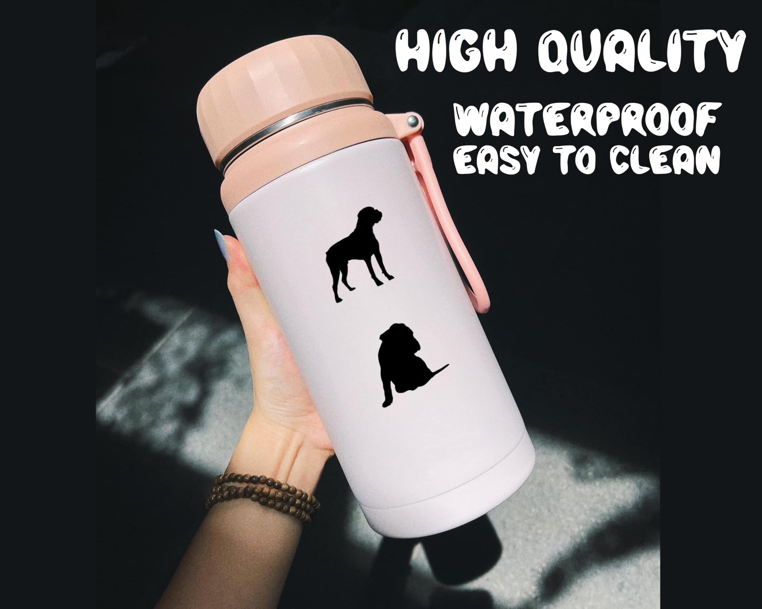 Adesivo Auto Riflettente Boxer Cane 25 Cm: Impermeabile E 3D, Personalizzabile Per Auto, Parete O PC, Regalo Amanti Animali - 2