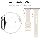 Meliya Bands Compatible with Apple Watch Band 49mm 46mm 41mm 45mm 38mm 42mm 40mm 44mm for Women Men, Soft Silicone Replacement Straps for iWatch Ultra 2 Series 10 9 8 7 SE 6 5 4 3 2 1 - Starlight gallery image