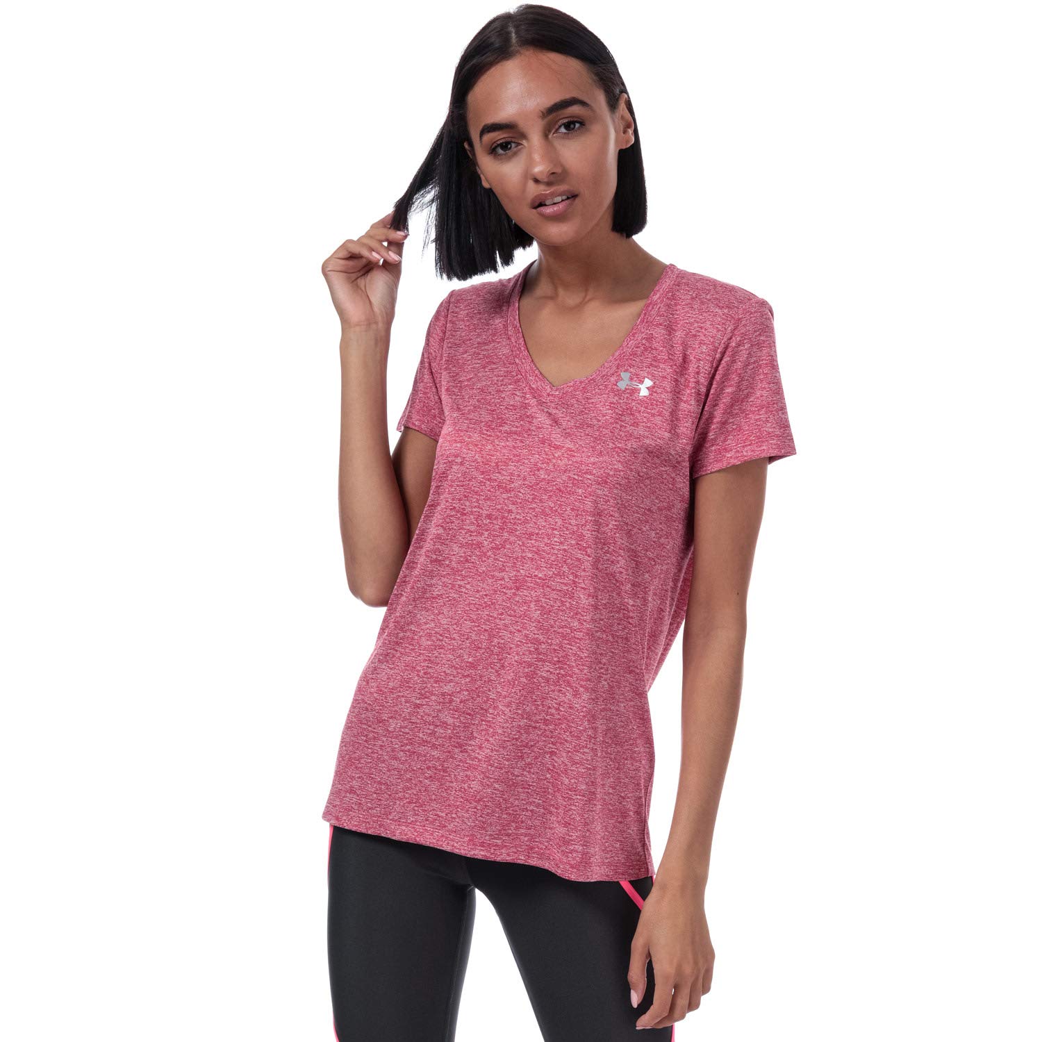 Under Armour Women's UA Tech™ Twist V-Neck Short Sleeve Tech SSV- Twist Mujer (Pack de 1) — view 134