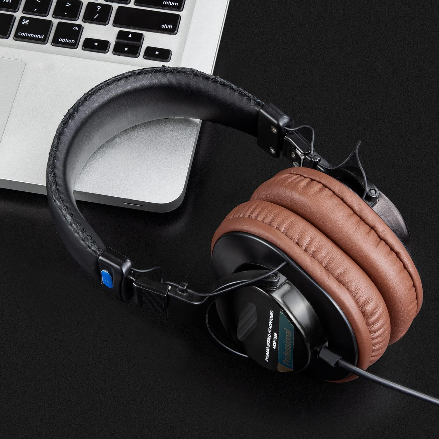 SOULWIT Replacement Earpads for Sony MDR-7506 MDR-V6 MDR-V7 MDR-CD900ST Monitor Headphones, Ear Pads Cushions with Softer Protein Leather, High-Density Foam - Coffee - Image 8