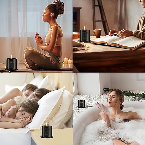 Miniatura 5 de CELBERENA Velas de soja natural perfumadas, velas de sándalo de lujo, velas de vacaciones, vela grande en tarro de vidrio, velas para hombres,