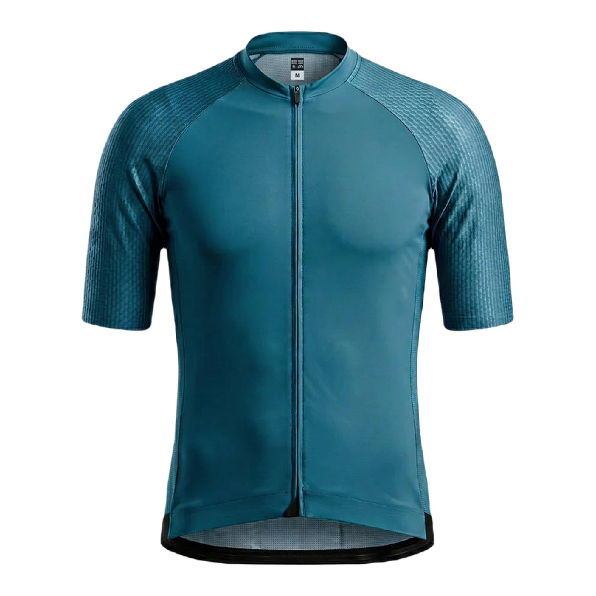 Razor PRO Koszulka Kolarska Męska Morski – Rozmiar XXXL | Aero Race-Cut Cycling Jersey Zamek Wstawki Mesh Silikonowe Mankiety Premium
