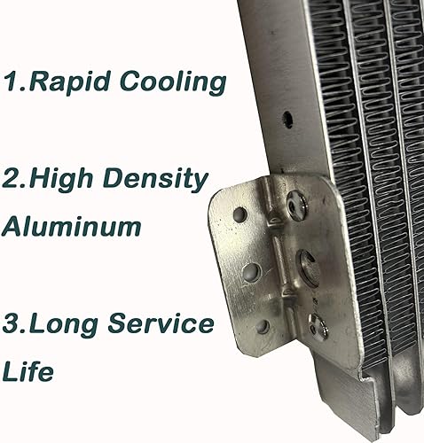 Miniatura 10 de Enfriador de aceite de transmisión de caída de baja presión 40k aceite de transmisión Cool Compatible para servicio pesado 40,000 GVW Max Low