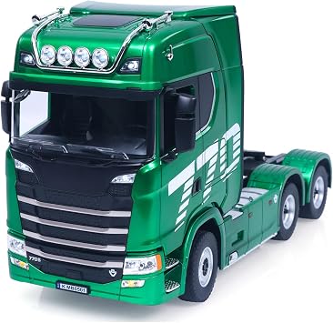 RTR HUINA 1/18 Remote Control Tractor SC 770S 1501 6X4 RC Truck with Lights and Demon Eyes Audio System, Assembled Model, Hobby Grade, for Ages 14+