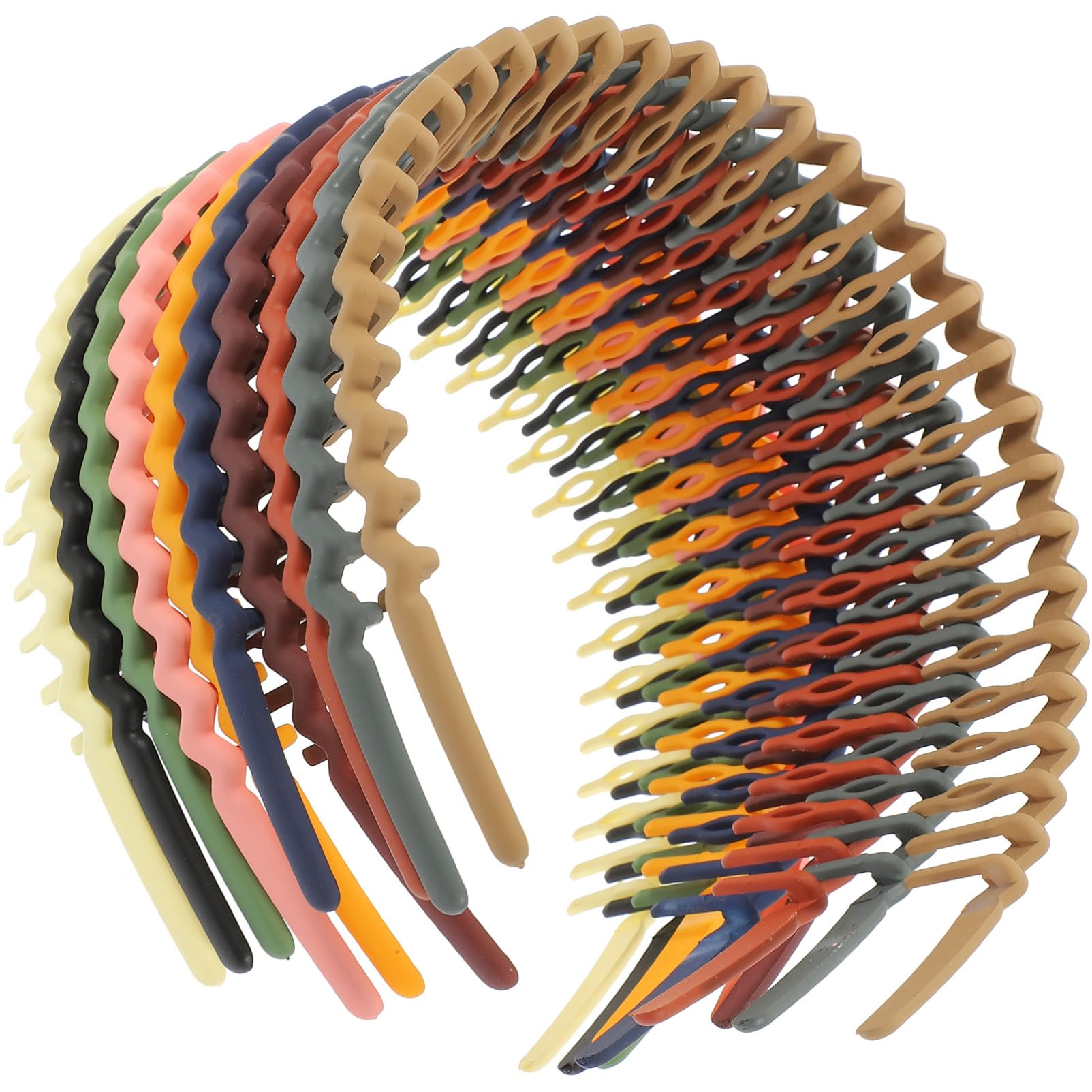 MAGICLULU 30 Piezas diademas finas para mujer diademas de niñas accesorios para niñas curly rip curl tiara accesorios para el cabello de mujer banda de pelo de plástico venda peine