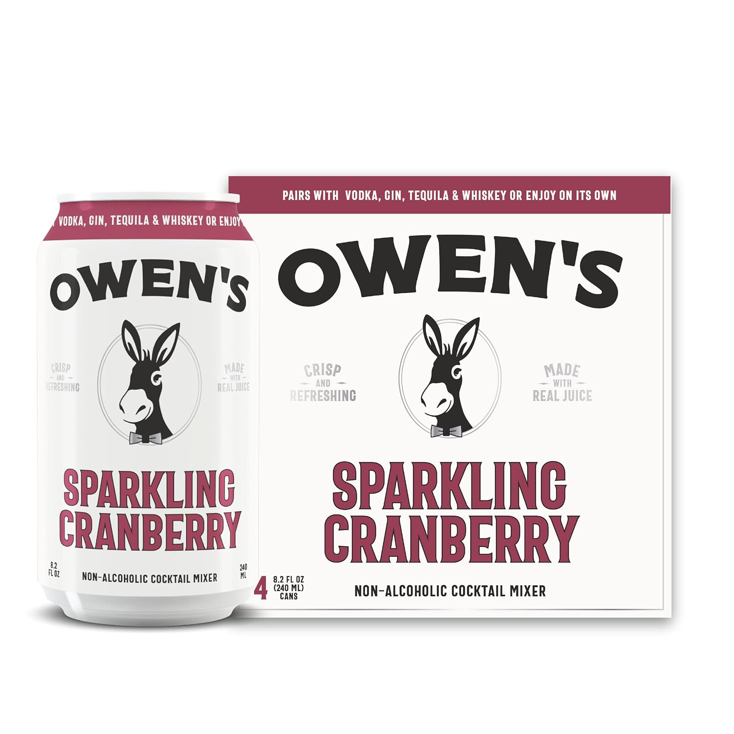 Owen's Sparkling Cranberry, Premium Cocktail Mixer Made